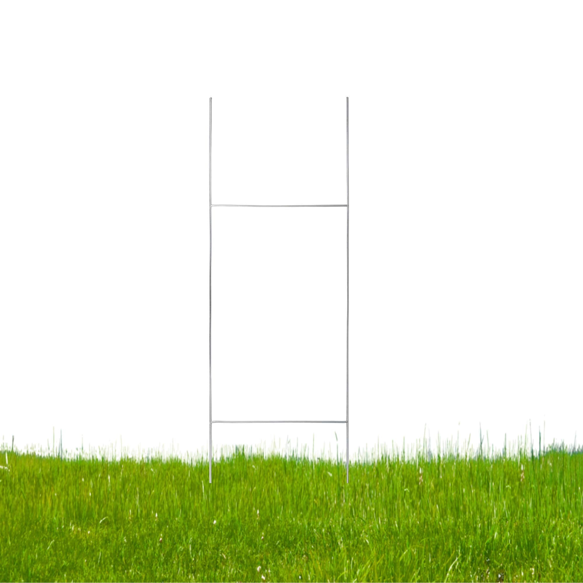 TN Supplies front view of H stake showing sturdy frame and professional look