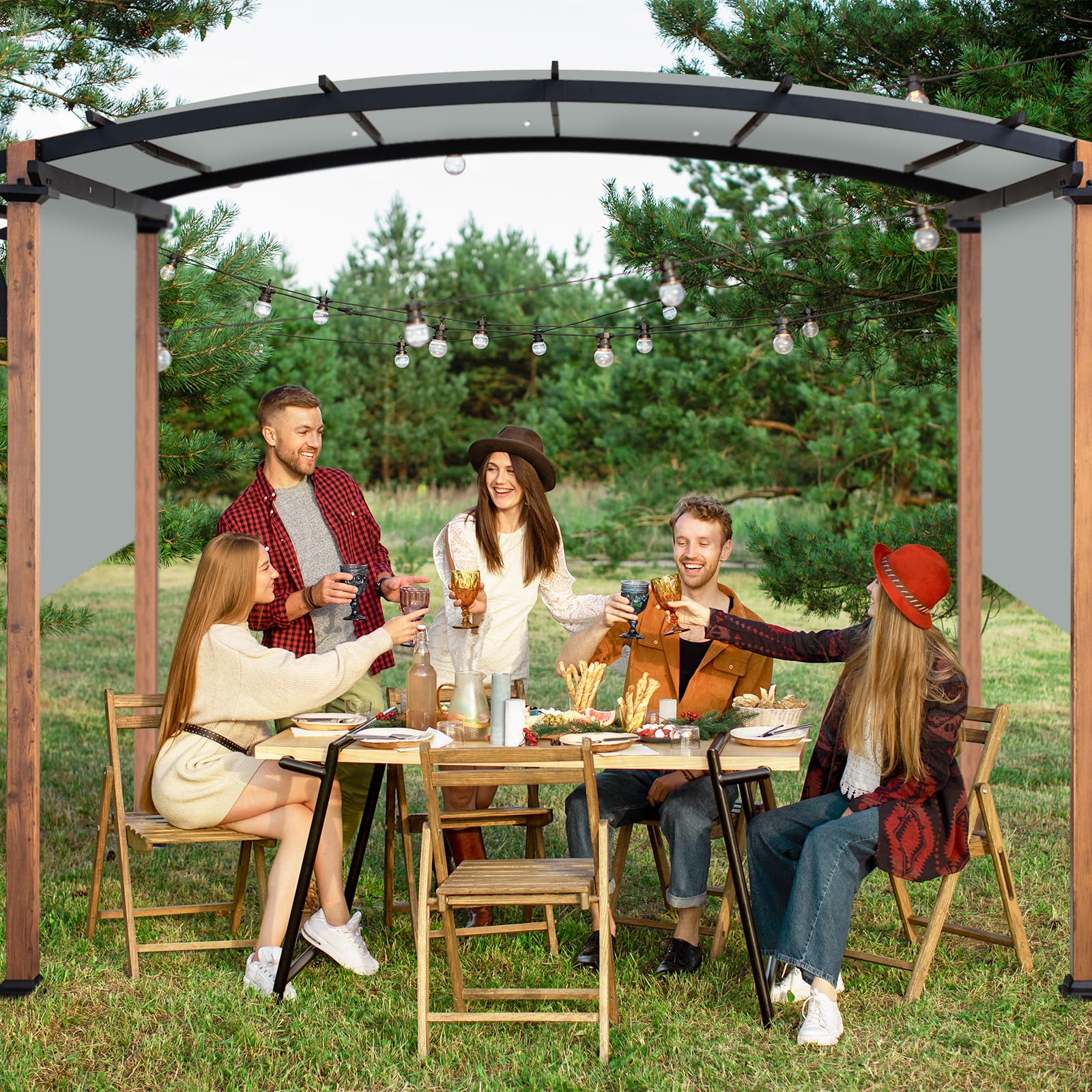 Tngan patio lifestyle setting showing refreshed outdoor area and comfortable shade