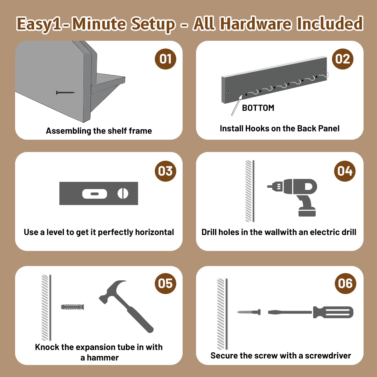 Tnstbiee rack next to hand showing compact size and scale for small spaces