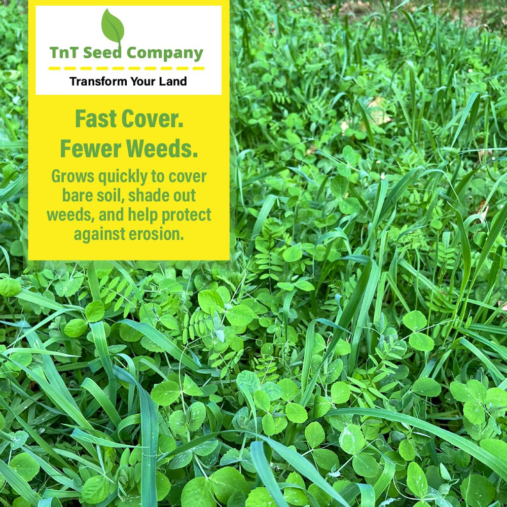 TnT Seed Company open resealable jug for convenient storage and reseed benefit