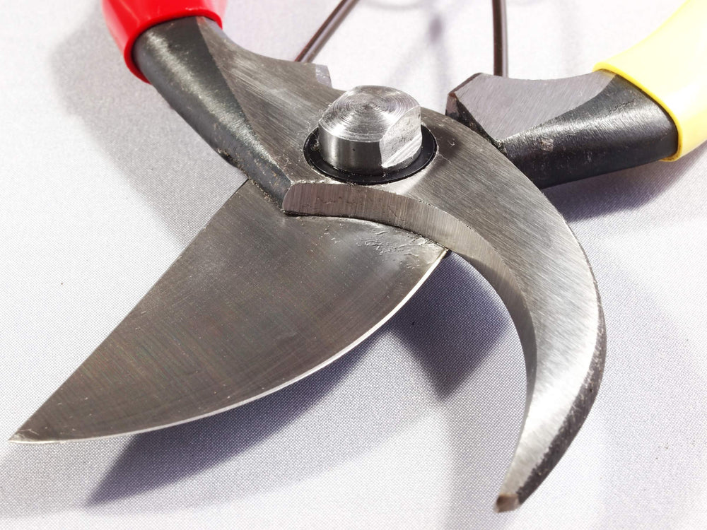 飛塚製鋏所 SR-1 pivot and screw detail showing robust construction for smooth action