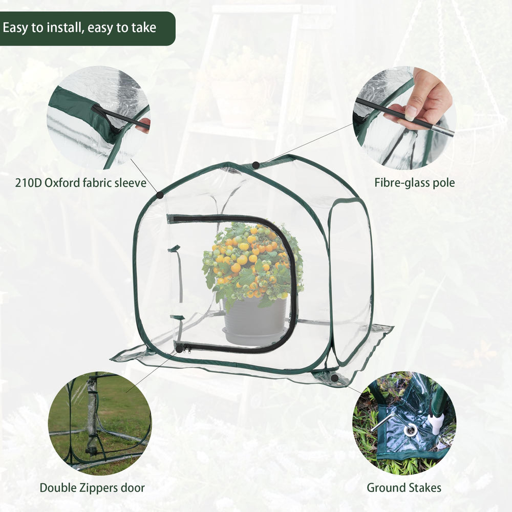 ToBoom close-up of transparent PVC preserving warmth and visibility