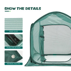 ToBoom zippered D-door detail showing easy access and harvest convenience