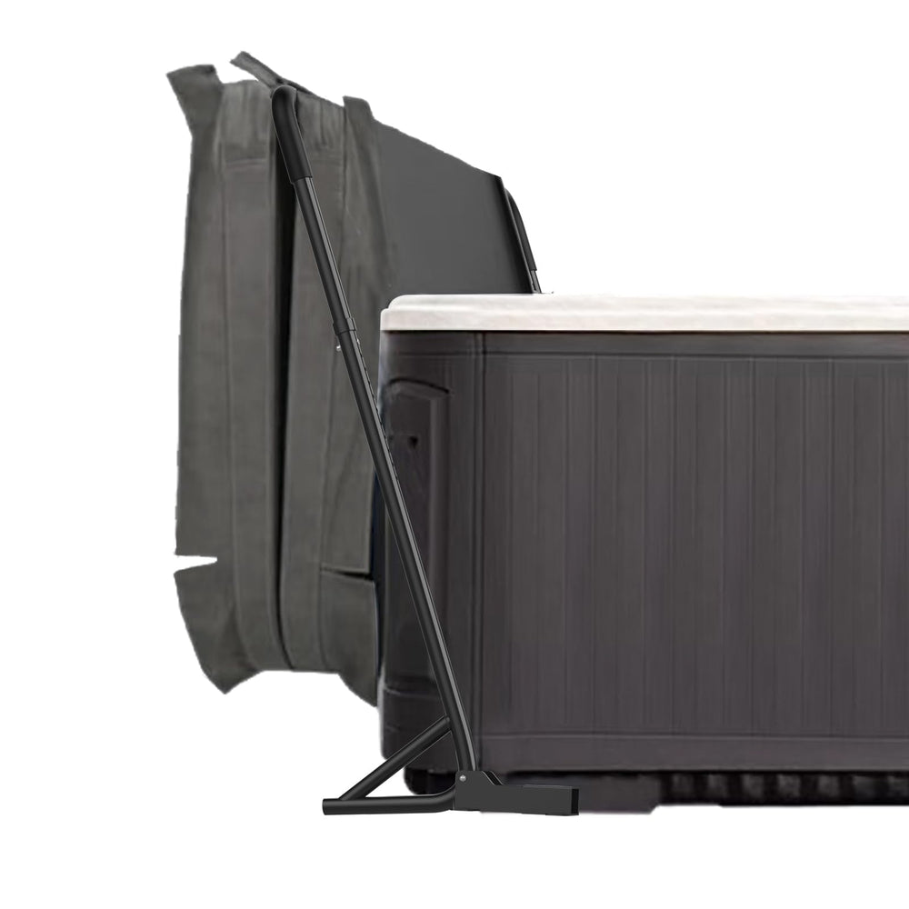 TOCRETOARE front view installed showing neat cover storage and easy access