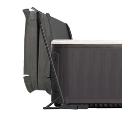 TOCRETOARE front view installed showing neat cover storage and easy access