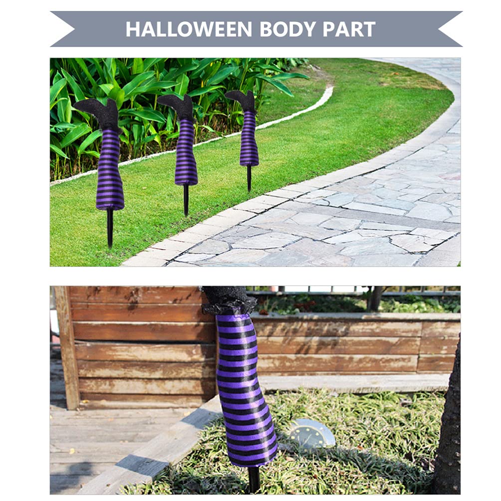 Toddmomy witch legs staged with pumpkins for seasonal styling benefit cohesive holiday display
