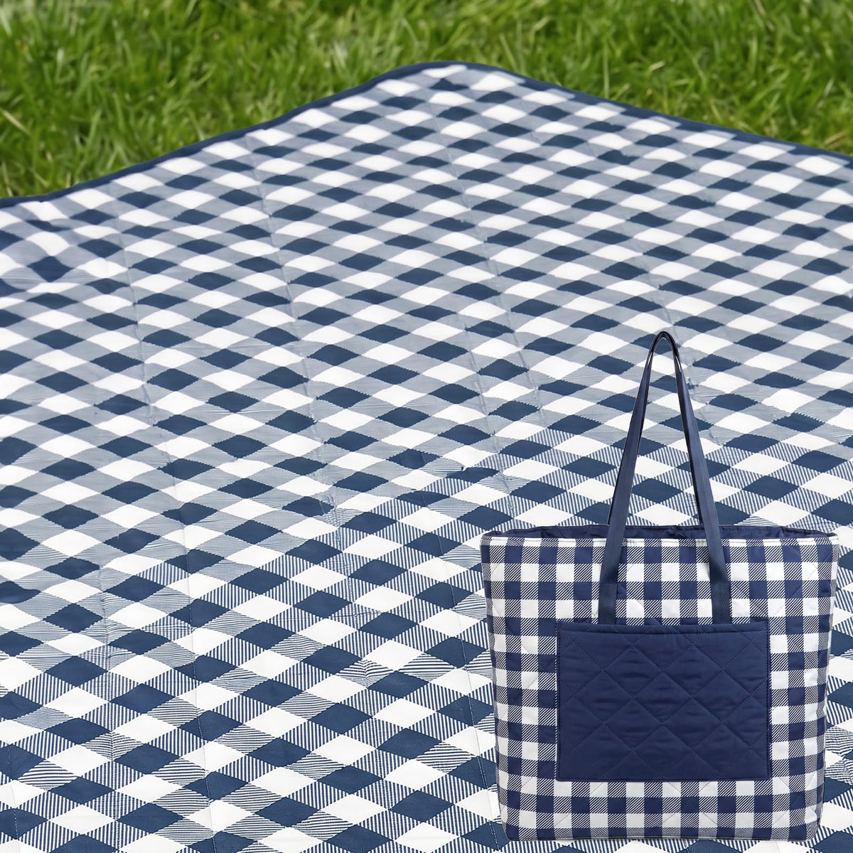 TOFANCO front view showing full 80x80 blanket and waterproof edge benefit