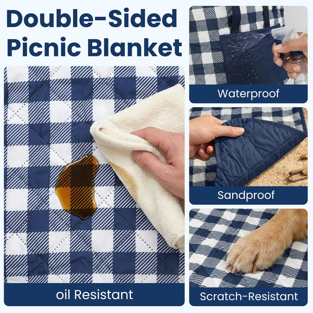 TOFANCO blanket in use at beach protecting from sand and moisture benefit