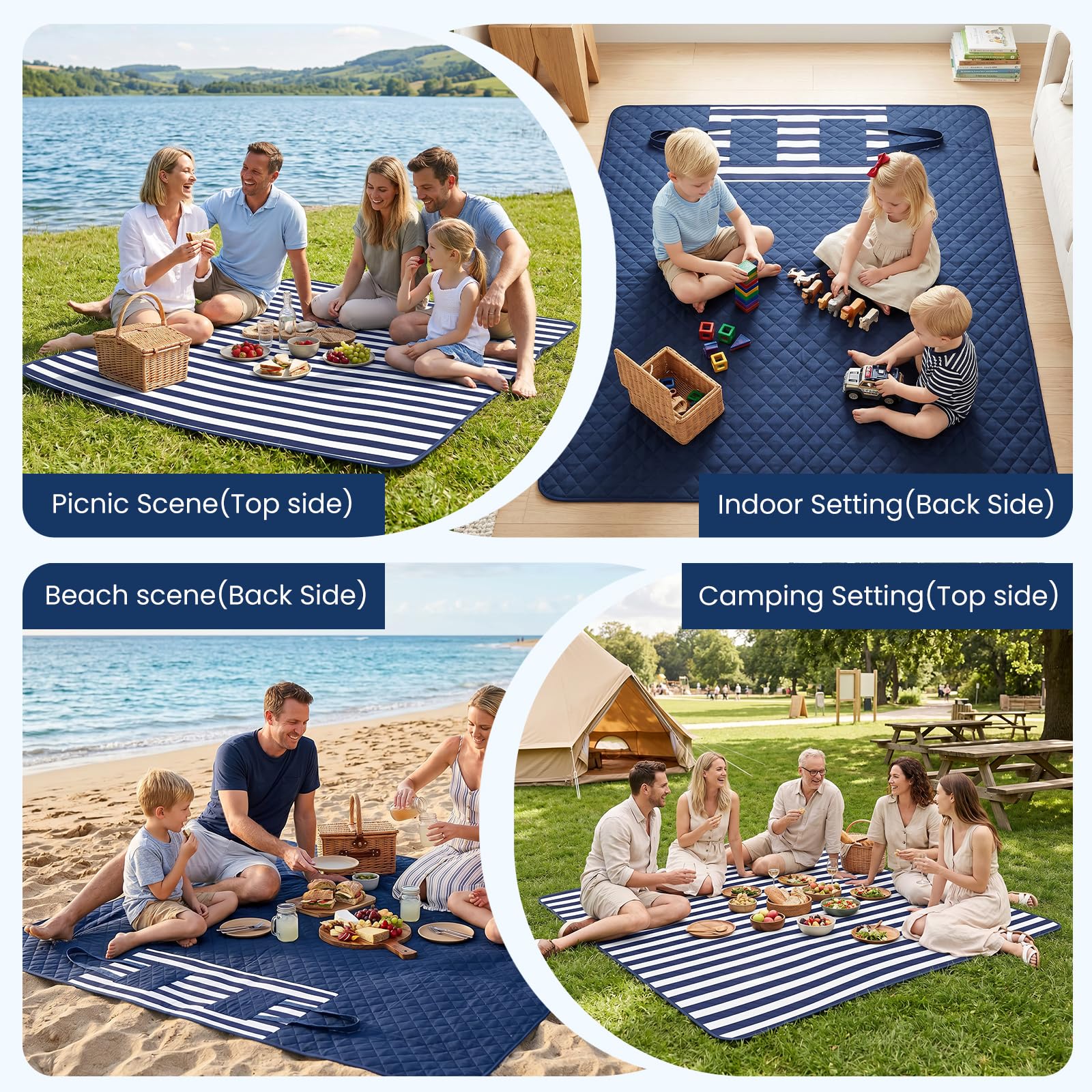 TOFANCO reversible patterns displaying fade-resistant color options