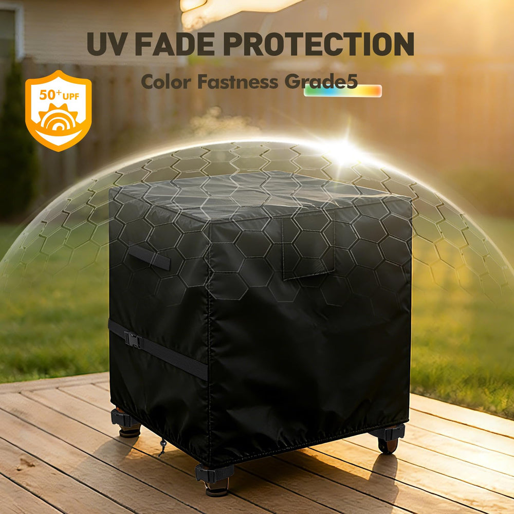 TOHONFOO poly-resin buckle and hem securing cover against wind for reliable hold