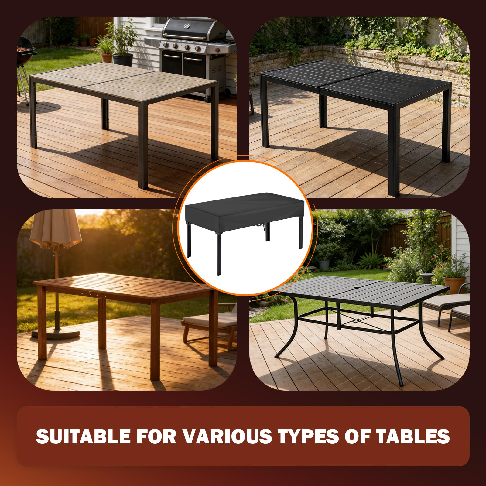TOHONFOO with measuring tape, confirms correct table fit