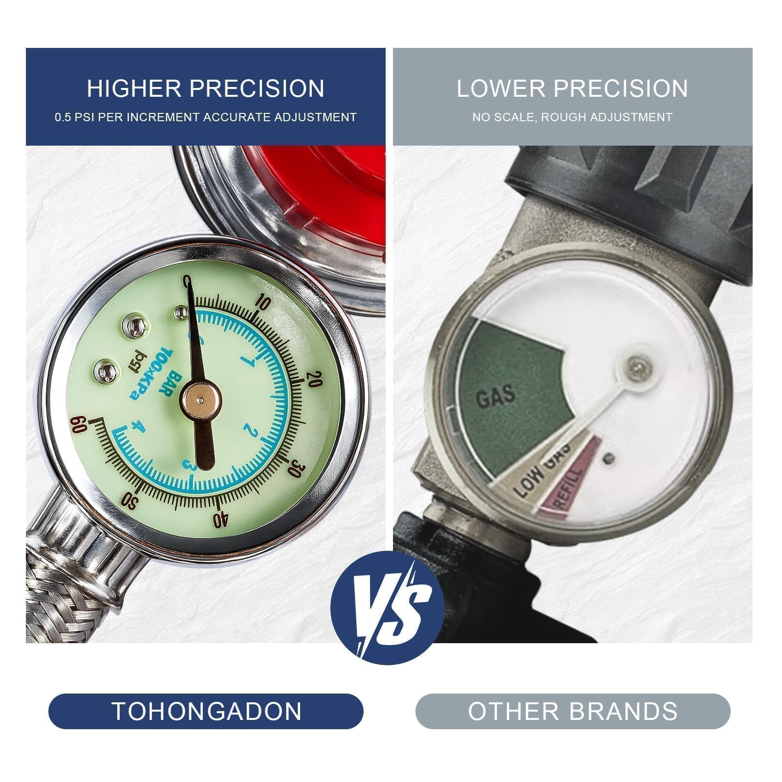 TOHONGADON brass connector detail highlighting secure leak-resistant fitting