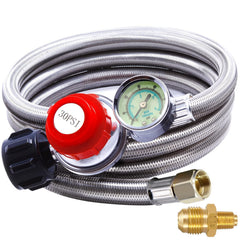 TOHONGADON front assembly showing hose, regulator, and connectors for reliable connection
