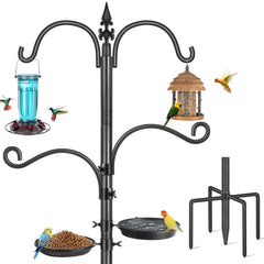 TOKPLNU front view of full 88-inch feeding station showing hooks and tray benefit viewing