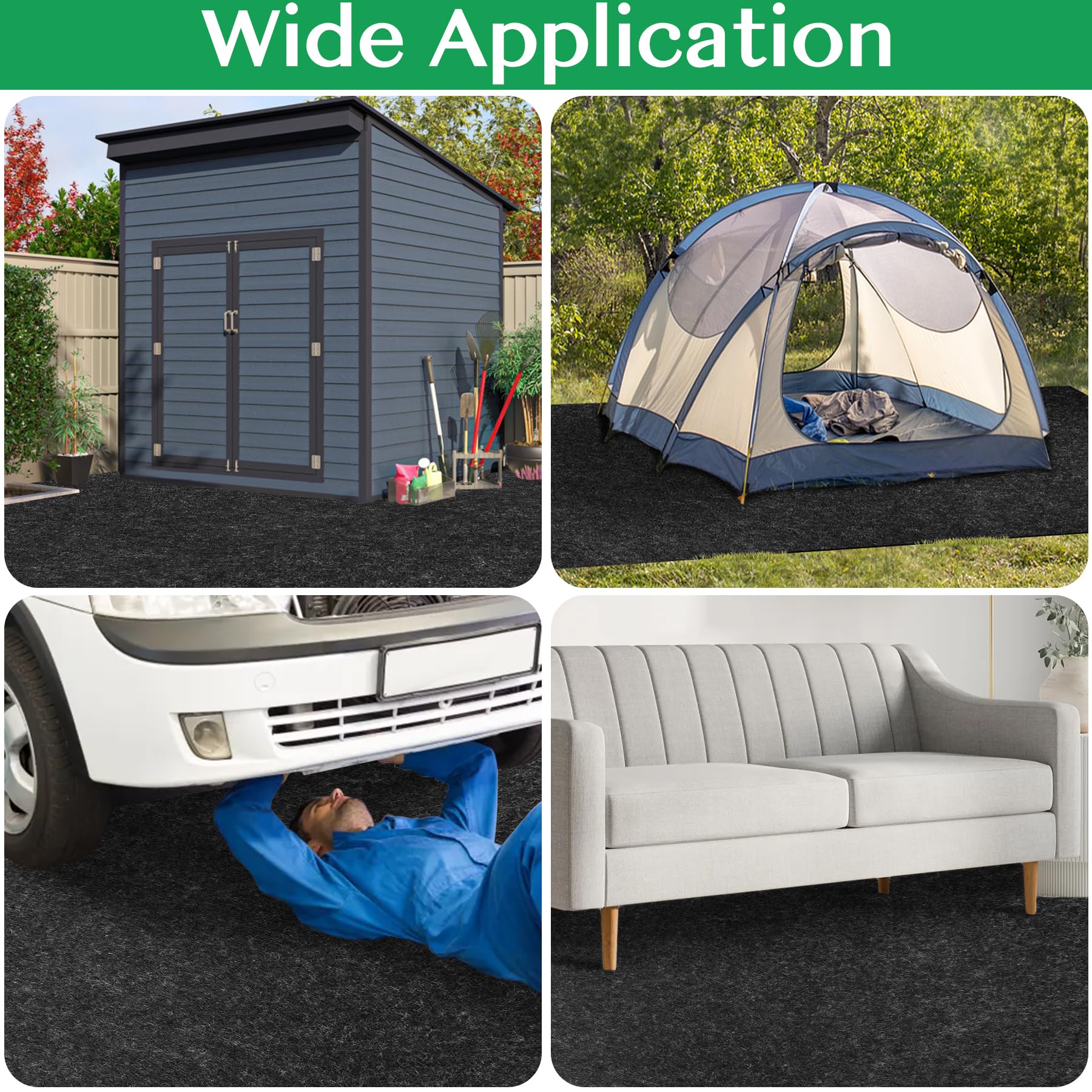 ToLanbbt underside PE backing detail offering waterproof protection