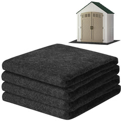 ToLanbbt front view of the full 10x10 mat protecting shed floor