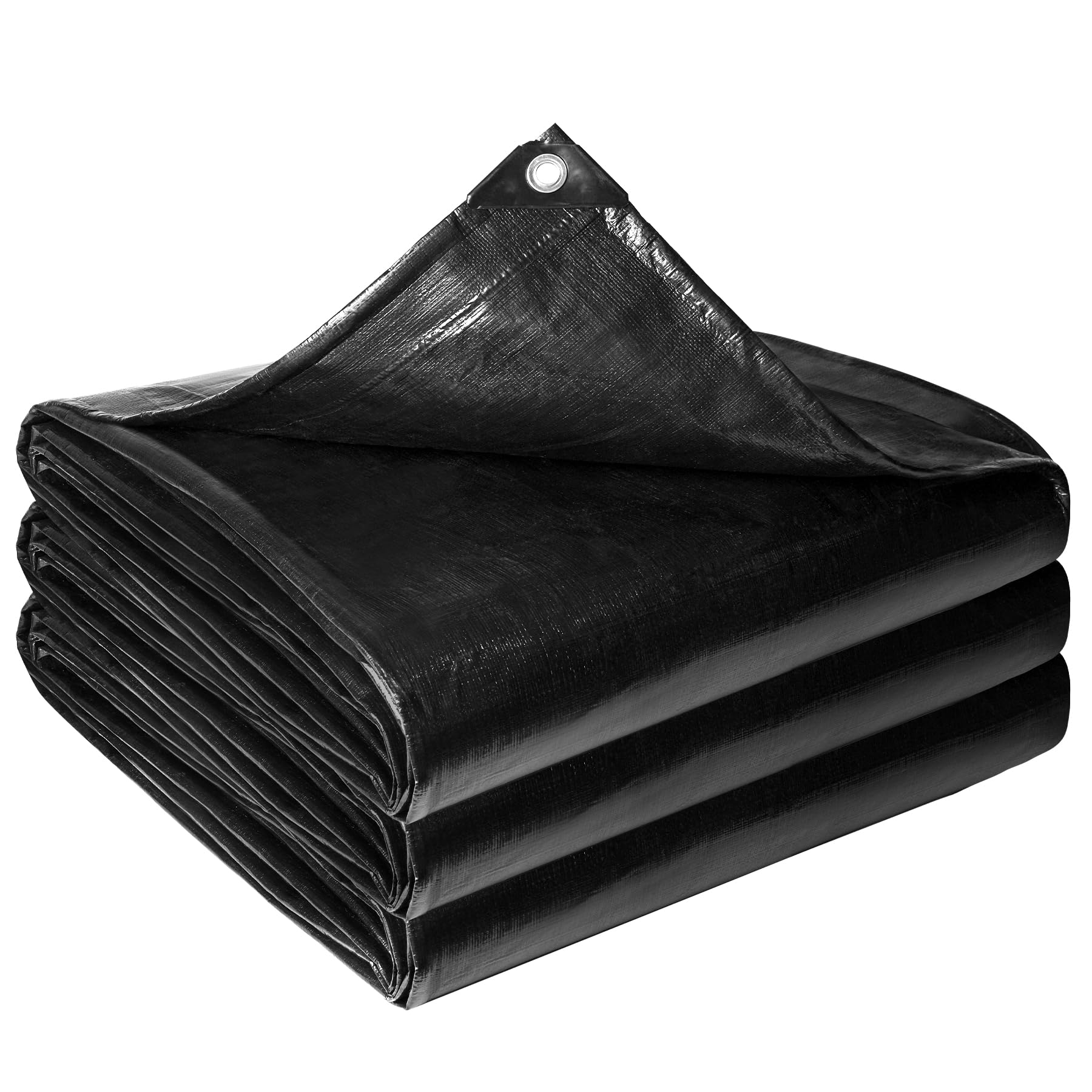 ToLanbbt front view of folded pond liner showing packaged size and labeling for quick identification