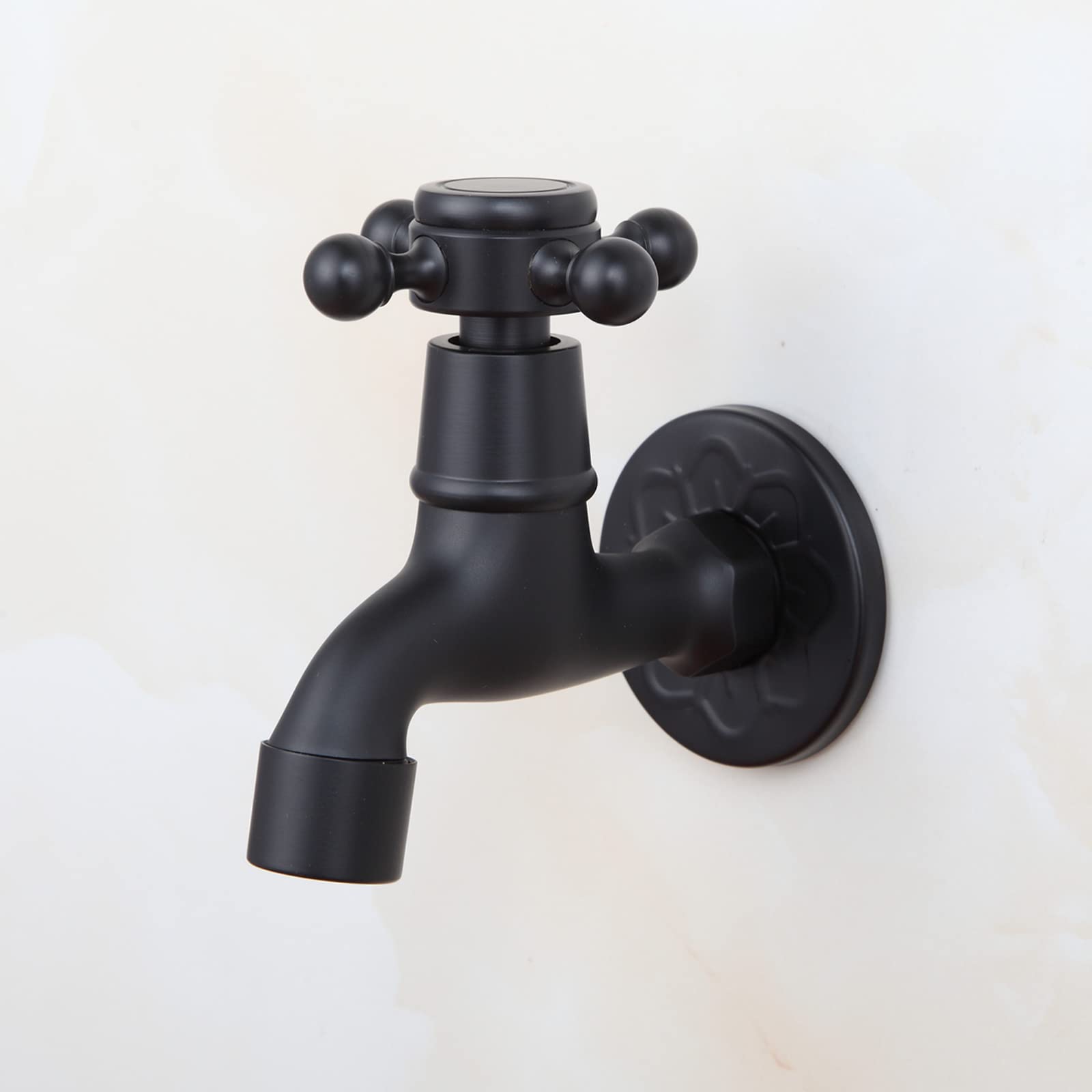 TOLIWEL faucet mounted on brick wall illustrating outdoor use