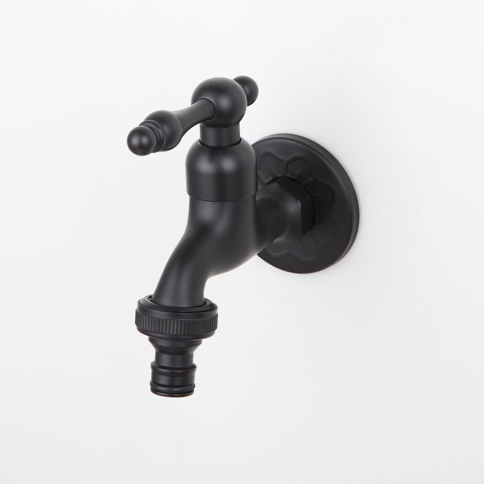 TOLIWEL faucet mounted on outdoor wall demonstrating clean installation