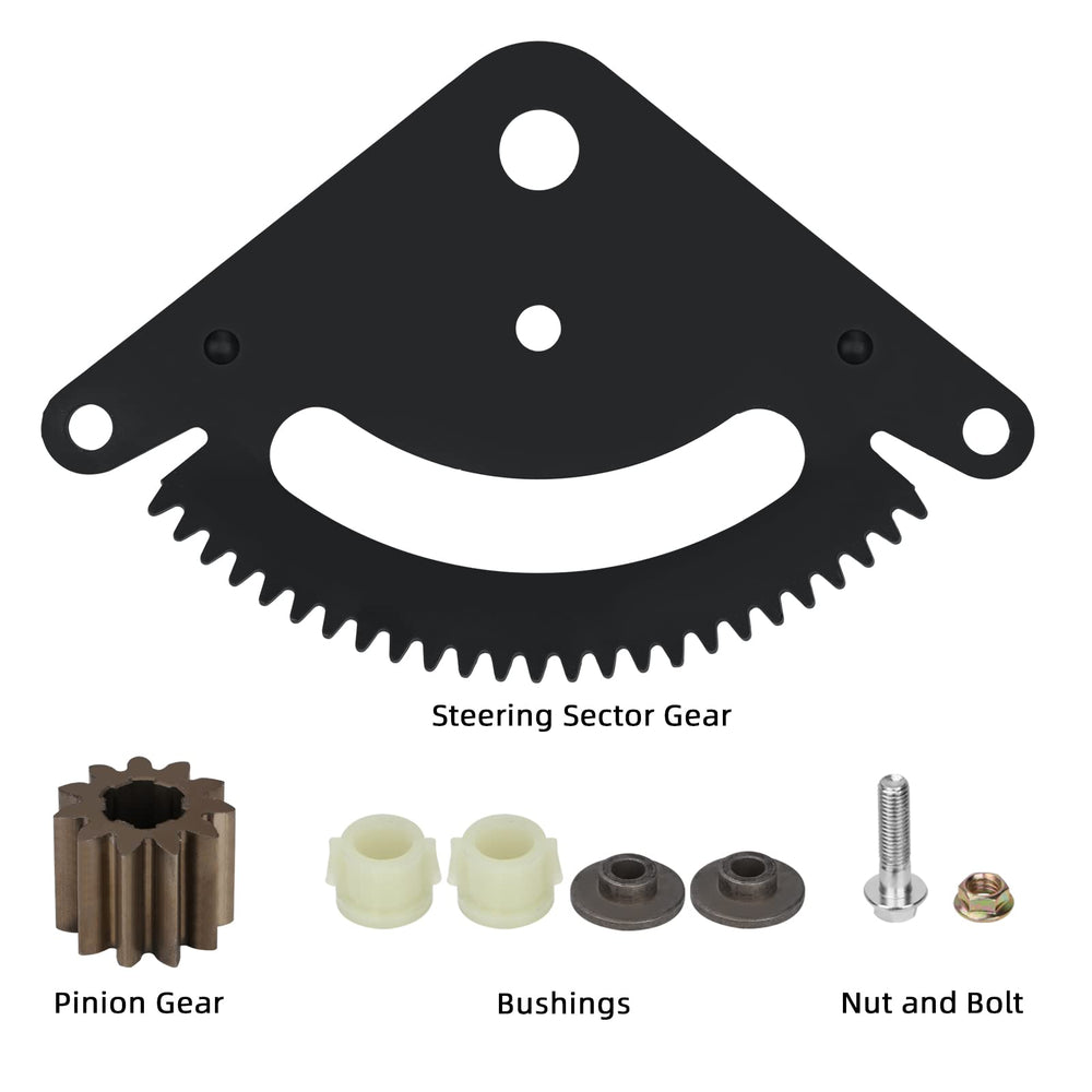 Tomanic nut and bolt hardware layout ready to replace worn fasteners for secure steering
