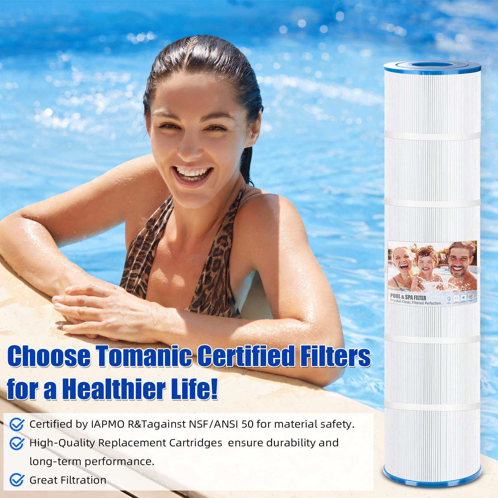Tomanic cartridge being carried poolside for quick replacement that reduces downtime