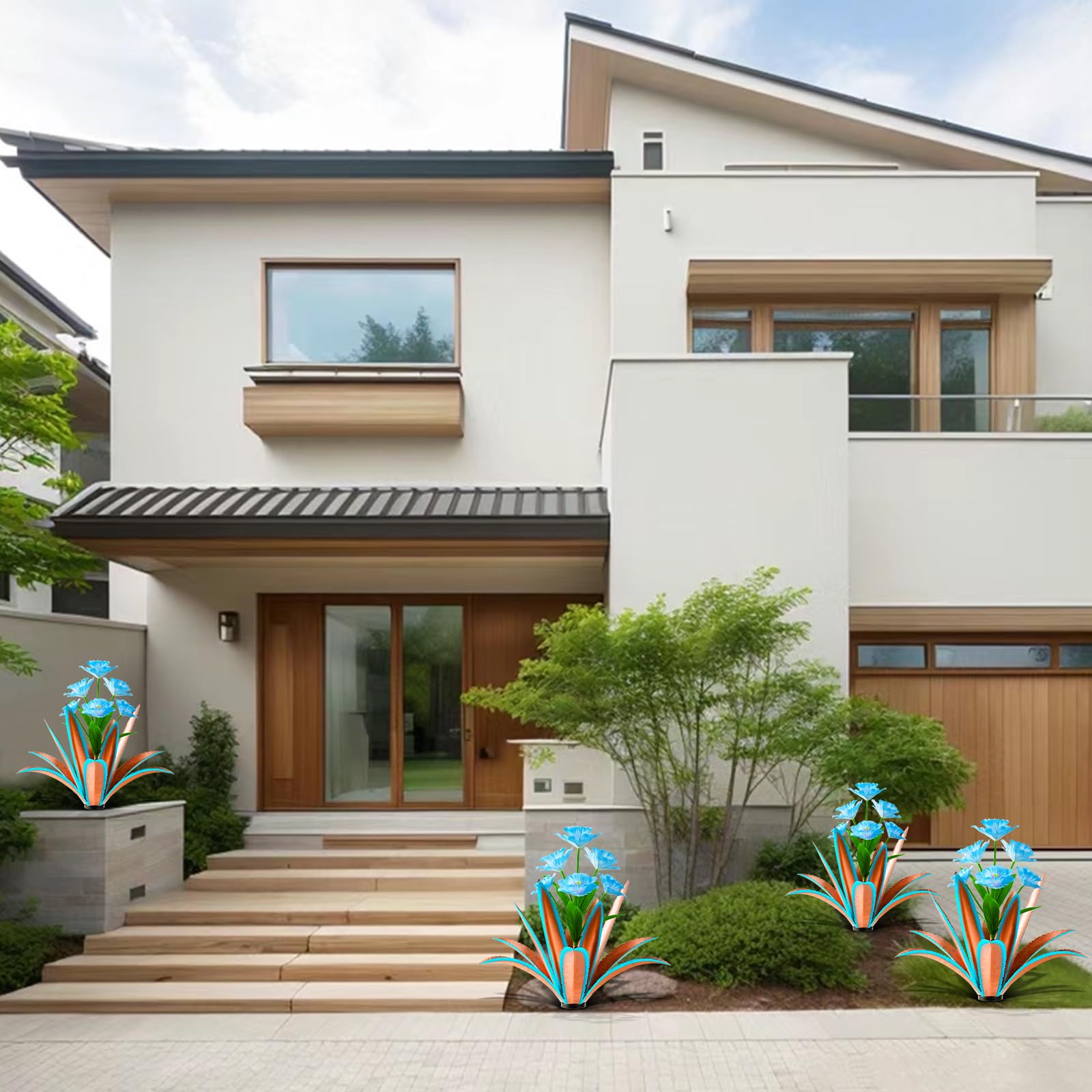 TOMBABY garden lifestyle scene showing colorful focal point benefit