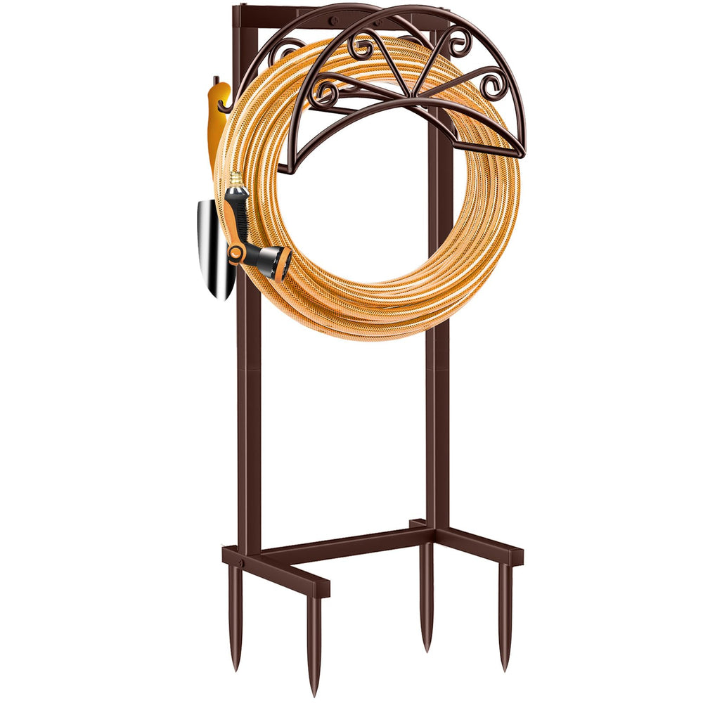 TomCare front view of hose holder showing stable design and tidy storage
