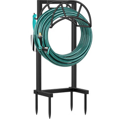 TomCare front view of hose holder showing sturdy frame and coil benefit