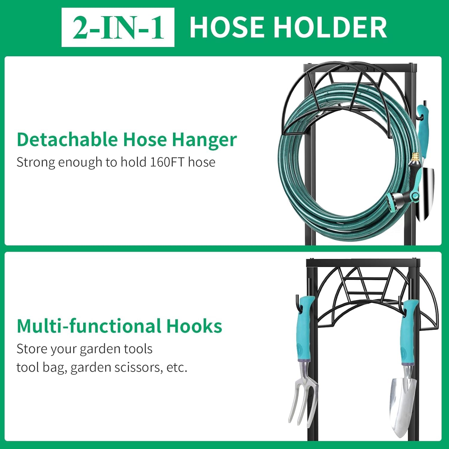 TomCare loaded with a long hose demonstrating support for 160ft benefit