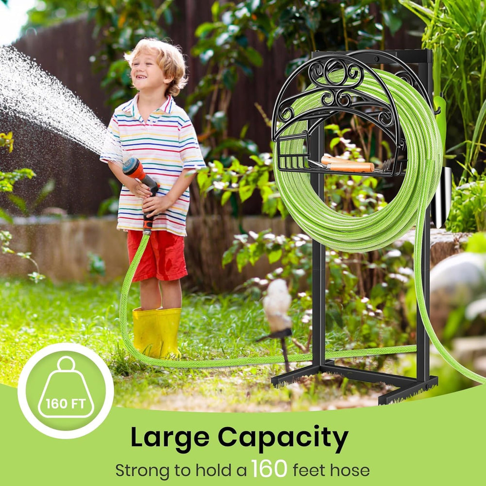 TomCare in a garden with lawn and flower beds demonstrating practical use
