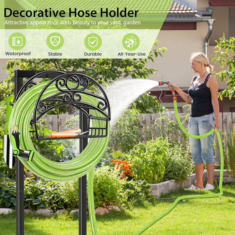 TomCare next to a watering can to show scale and how it fits outdoor spaces