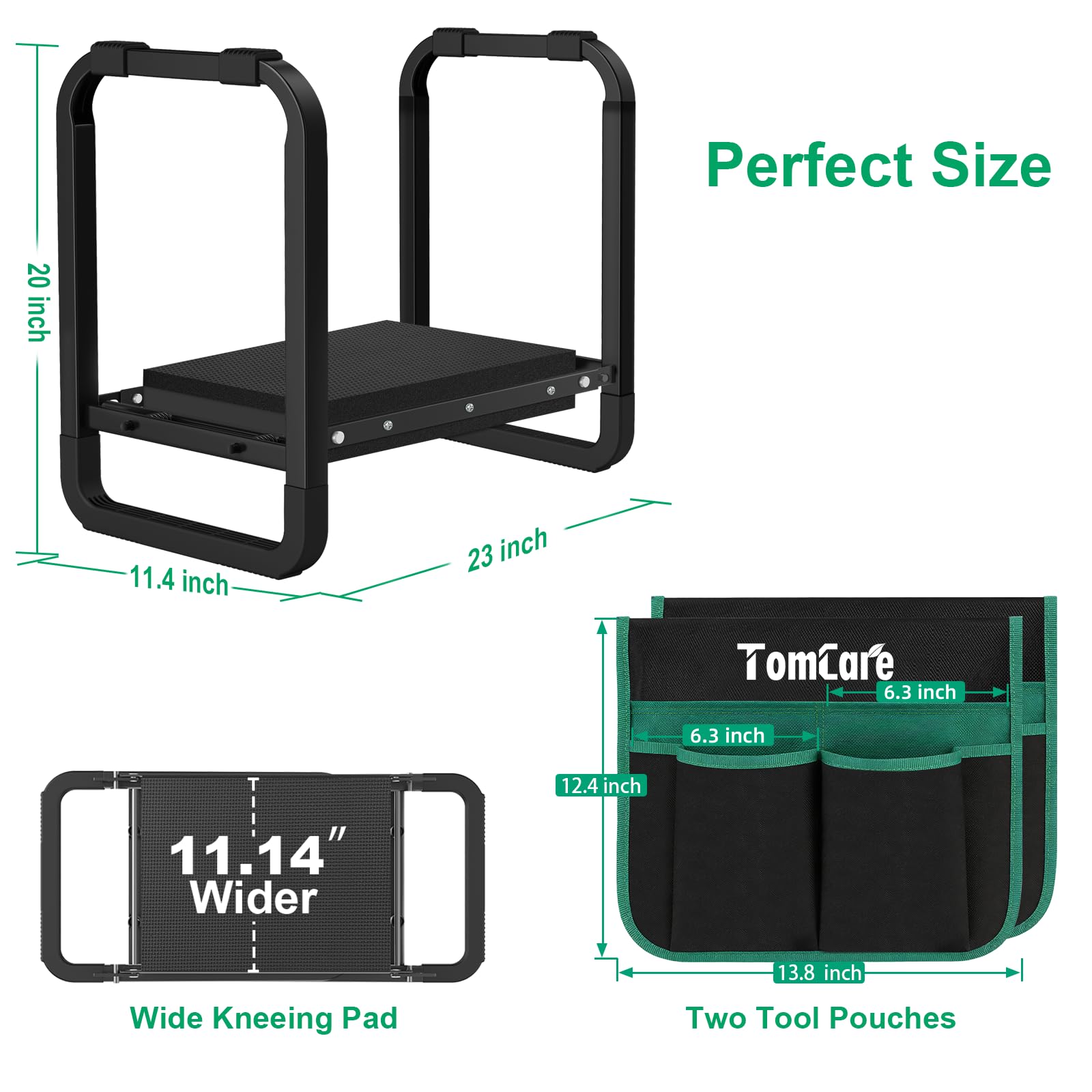TomCare beside a hand trowel to show scale and portable garden convenience