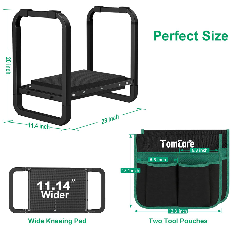 TomCare beside a hand trowel to show scale and portable garden convenience