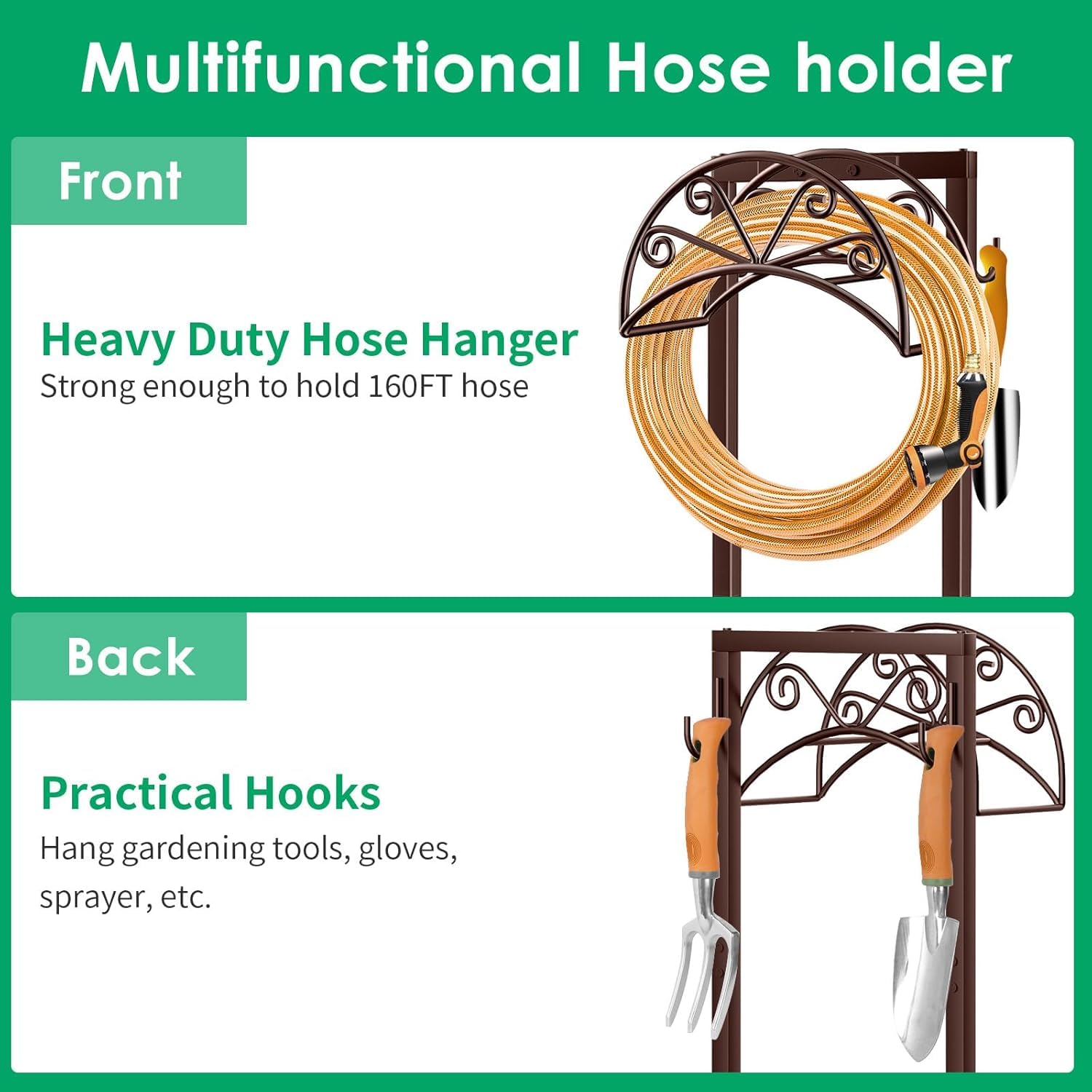 TomCare spikes driven into soil showing firm anchoring for stability