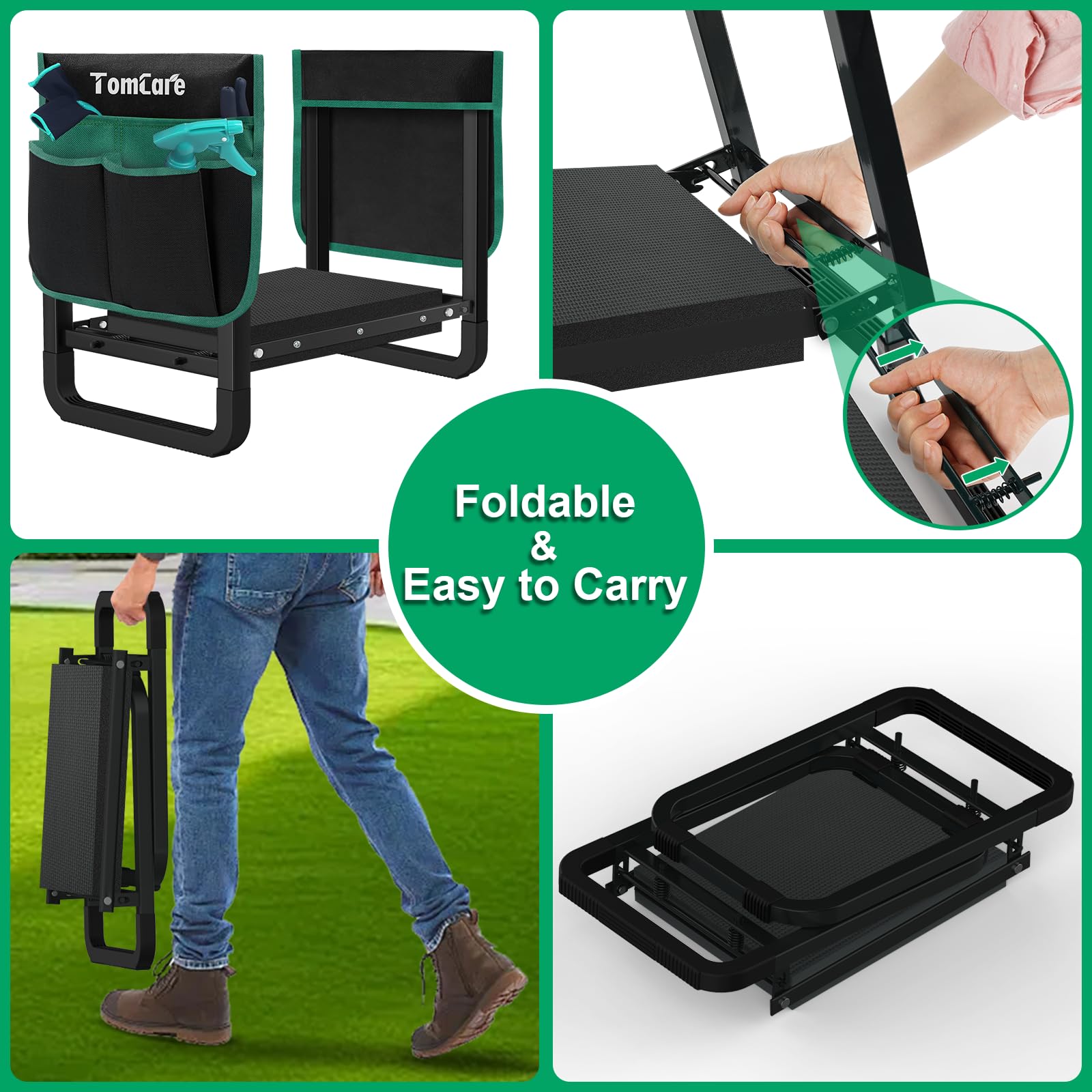 TomCare detachable tool pouches attached keeping tools organized and reachable