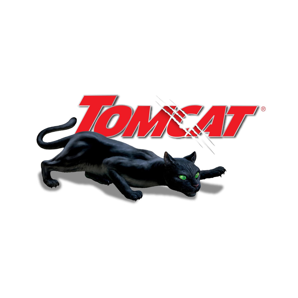 Tomcat pails stored in farm outbuilding demonstrating organized agricultural pest control