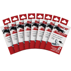Tomcat front packaging showing 16 press 'n set traps and product benefits
