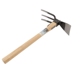 Tomerry front view of forged hoe showing compact profile and usefulness