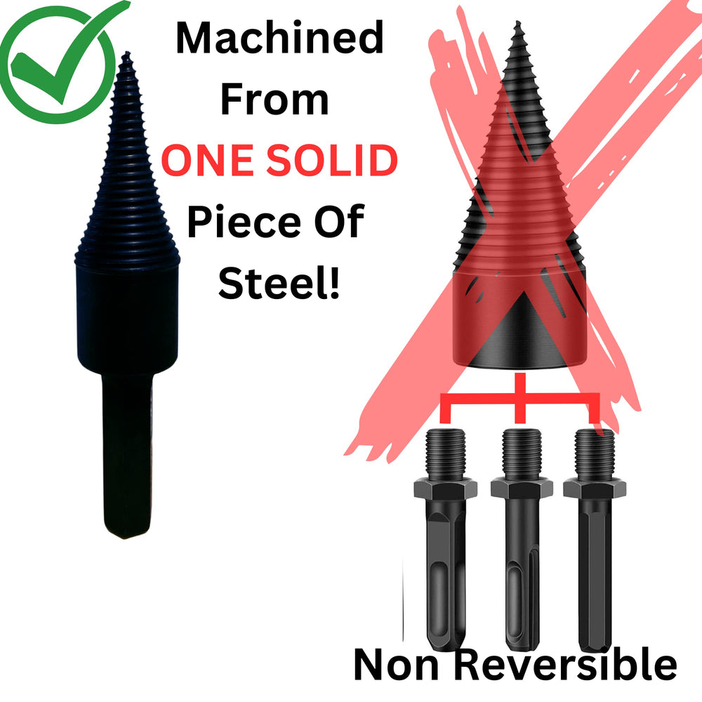 TomsRiDICKulousThings installed in a cordless drill showing fast kindling production benefit