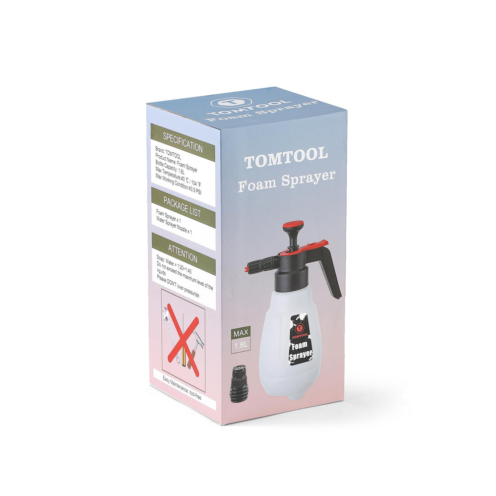 TOMTOOL in hands while washing a car illustrating travel-friendly convenience