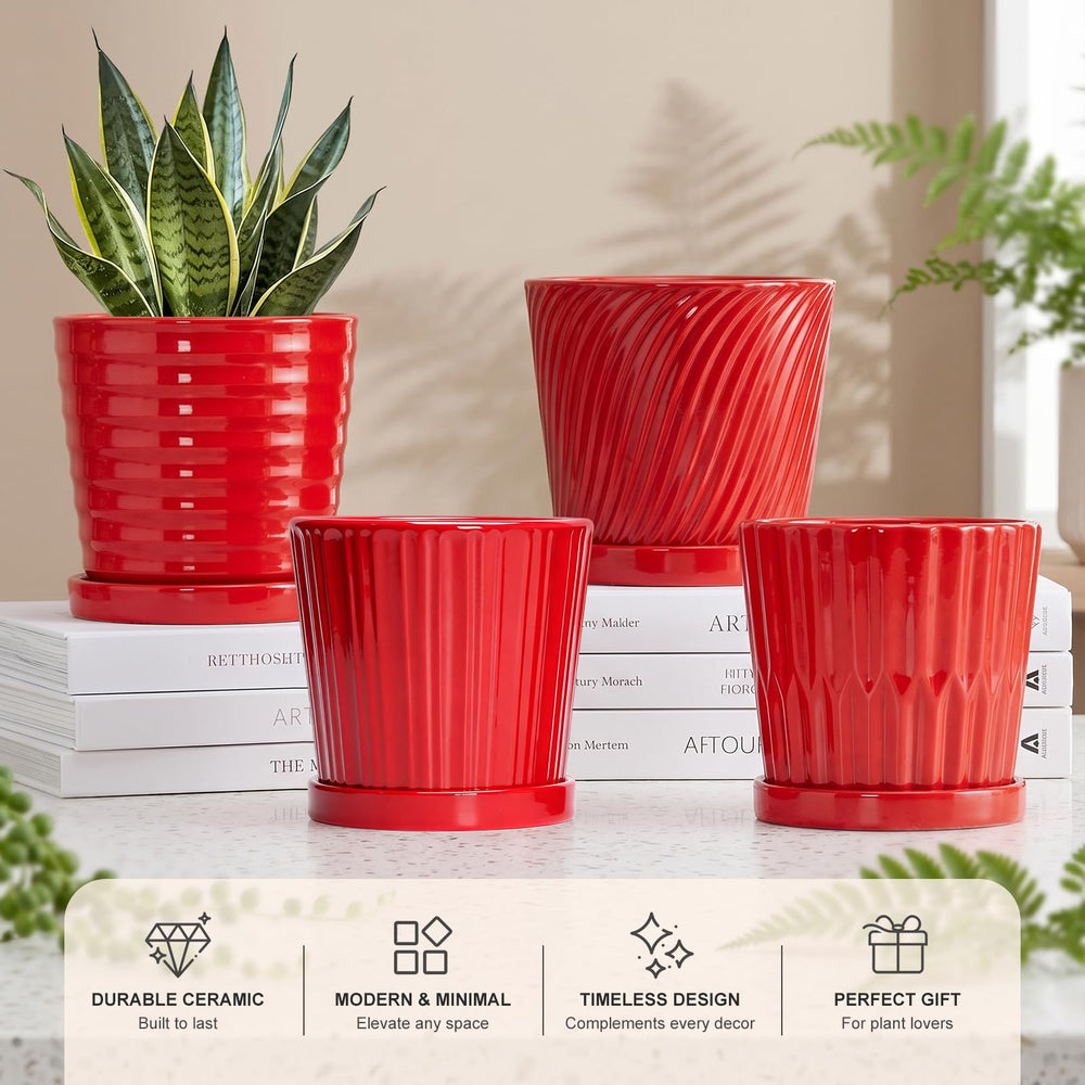 Ton Sin planter held in hand to show 6 inch scale and compact usability