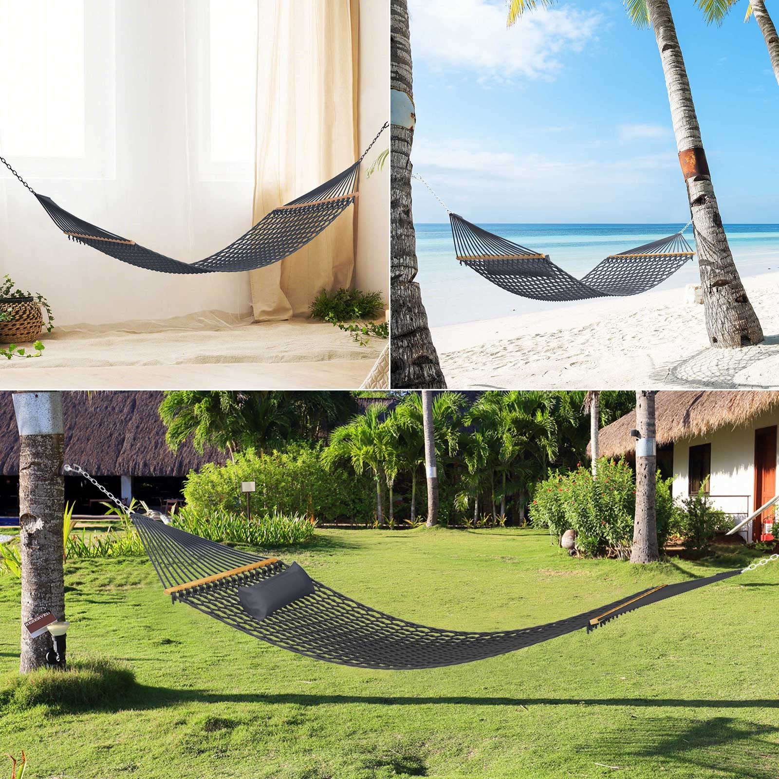 TONAHUTU folded hammock ready for storage showing compact portability benefit