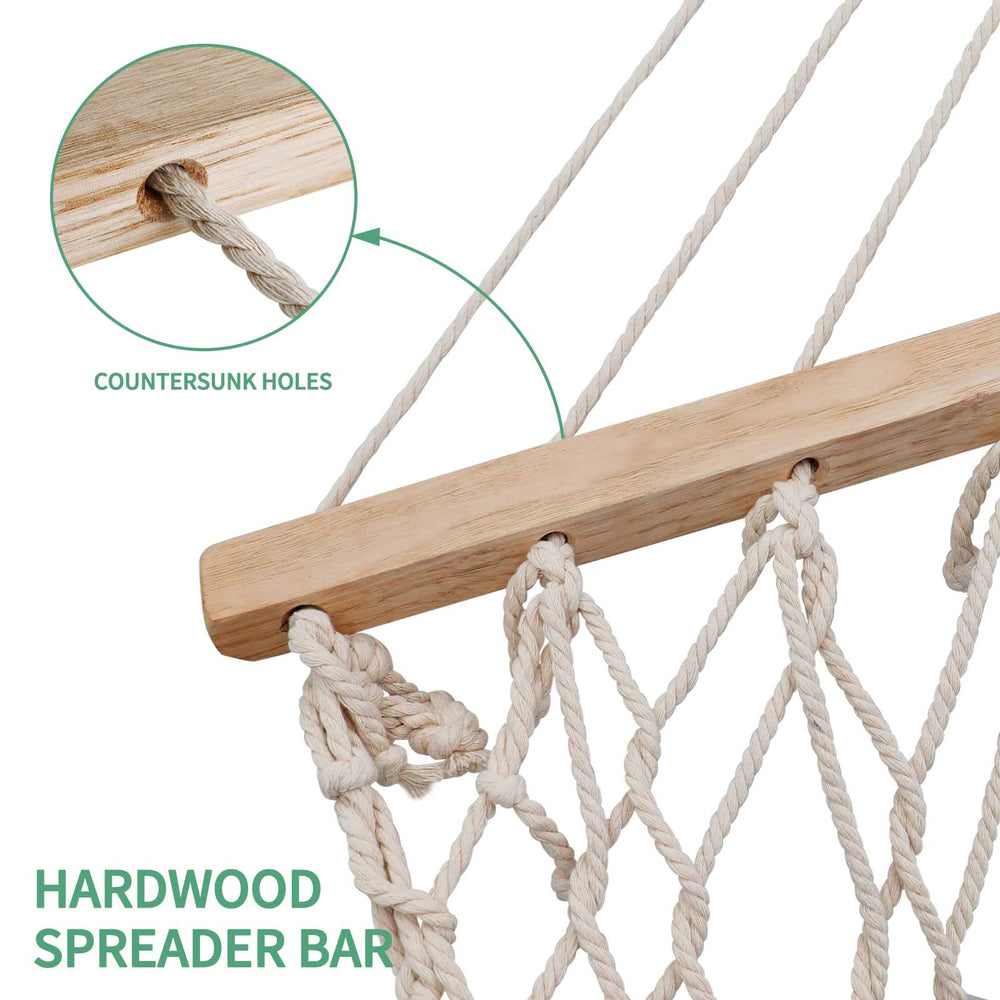 TONAHUTU rope connection and edge reinforcement for secure hanging