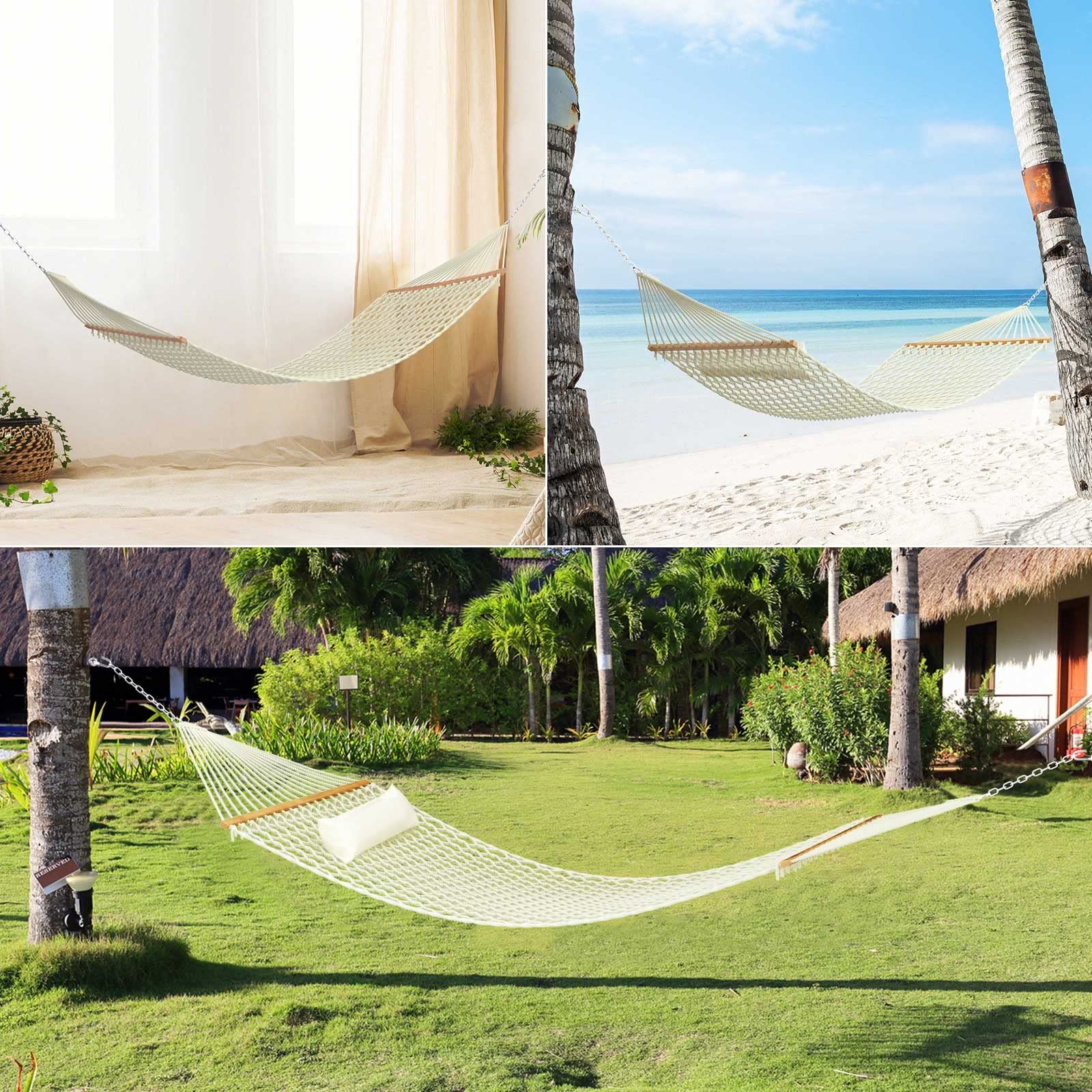 TONAHUTU folded hammock ready for compact storage and transport