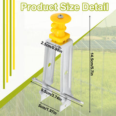 Closeup of Tondiamo UV‑stable plastic sleeve showing secure insulation