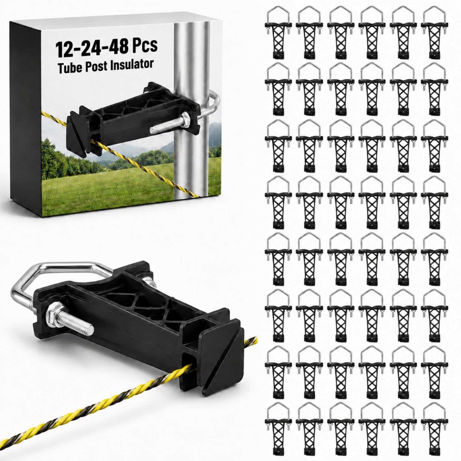 Tondiamo front view of 48-piece insulator kit showing contents and benefits
