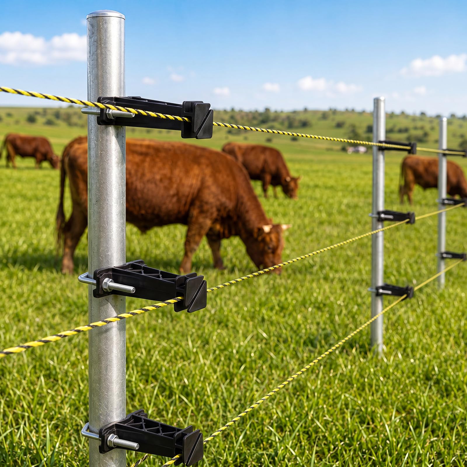 Tondiamo installed on farm fence showing improved livestock containment