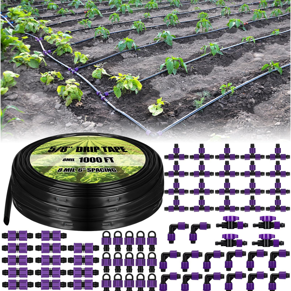 Tondiamo drip system in garden setting, tidy automated watering benefit