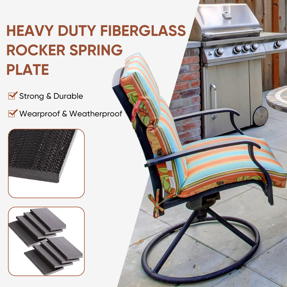 Tondiamo installed on patio chair in garden showing renewed comfortable use