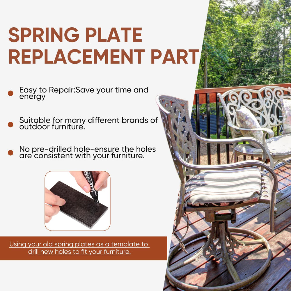 Tondiamo pack of ten spring plates laid out offering spare-parts convenience benefit